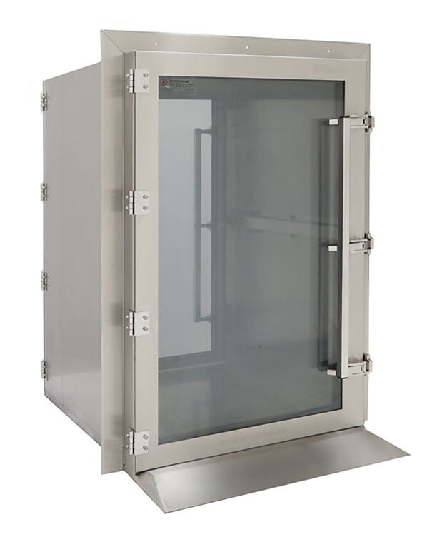 Simplifies contamination-free transfer of materials between classified spaces | 2636-12D-2 displayed