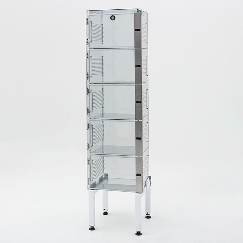 ValuLine® ES™ desiccator cabinet with 5 chambers | 3949-34C displayed