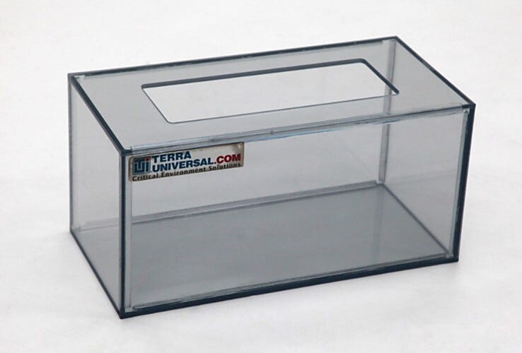 Static Dissipative PVC Benchtop Glove Dispenser  |  4951-04 displayed