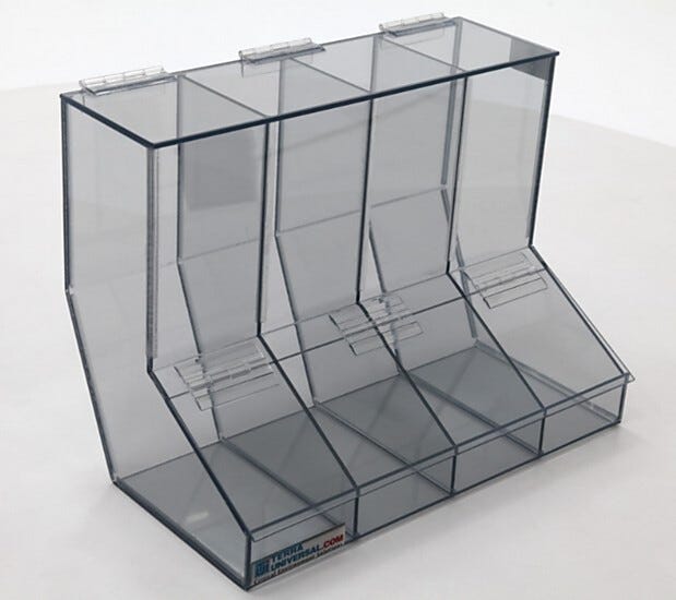 Static Dissipative PVC Multi-Chamber Dispenser  |  4005-50 displayed