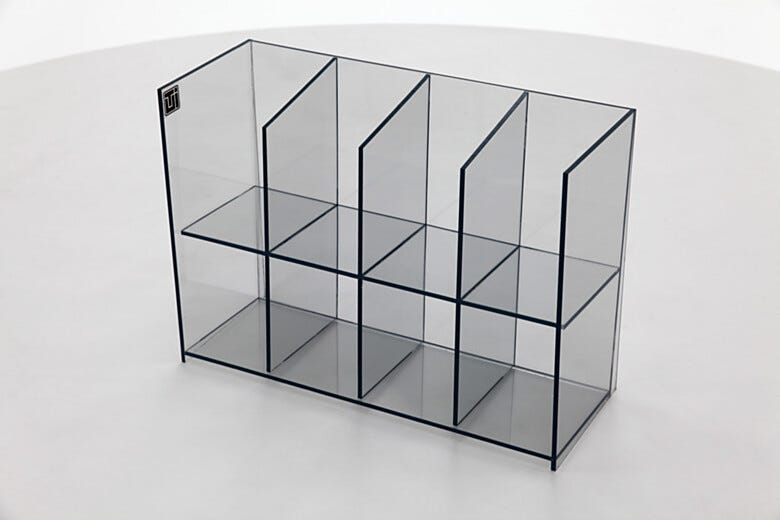 Static Dissipative PVC Benchtop Organizer | 4950-02 displayed