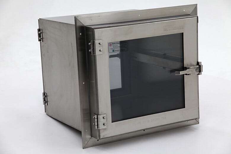 Reduces contamination by providing a clean way to transfer equipment | 1992-11D displayed