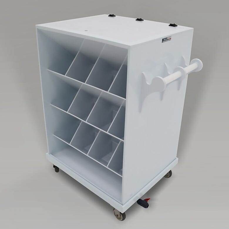 Polypropylene Chemical Transport Carts for Safe Transport with Spill Containment Area | 3401-31 displayed