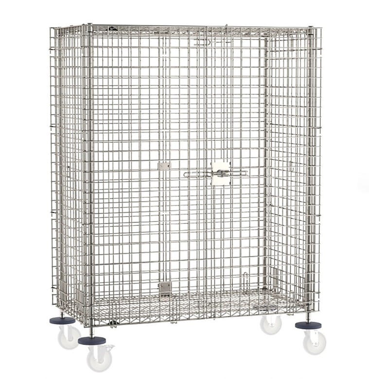Designed for facilities that need storage to flex with them, this shelving unit transitions seamlessly from stationary to mobile with optional casters | 2650-65 displayed