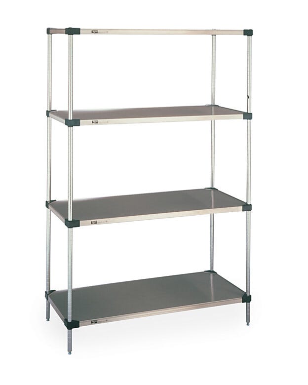 18-gauge Type 304 Stainless steel with black epoxy corners and raised ship’s edge