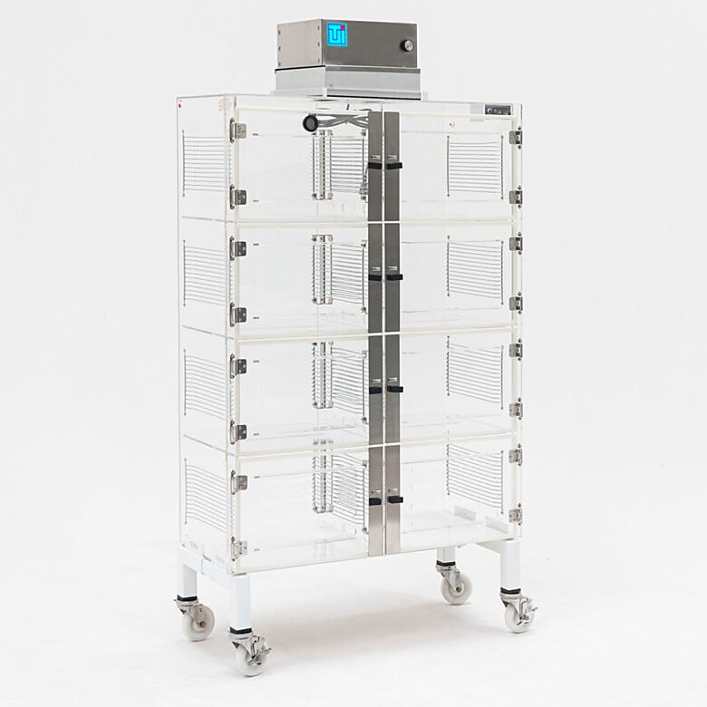 These Laminar Flow Cabinets are ideal for curing, drying , transporting and storing sensitive components such as optical assemblies and tools  |  9700-PP-01 displayed