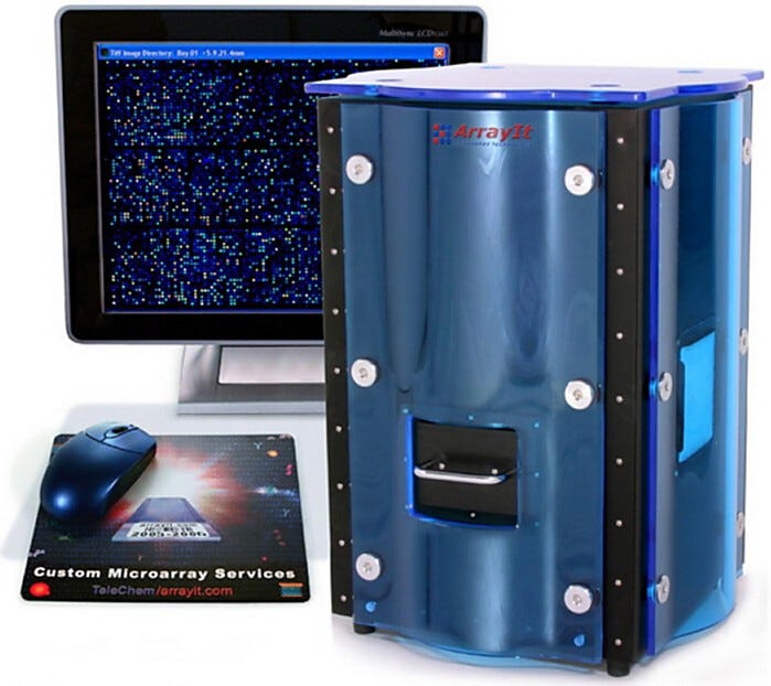 SpotLight 2 Fluorescence Microarray Scanner ideal for quantitative differential expression studies | 3031-38 displayed