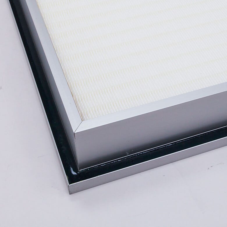 Roomside replaceable filters offers gel-sealed filter seats securely against 