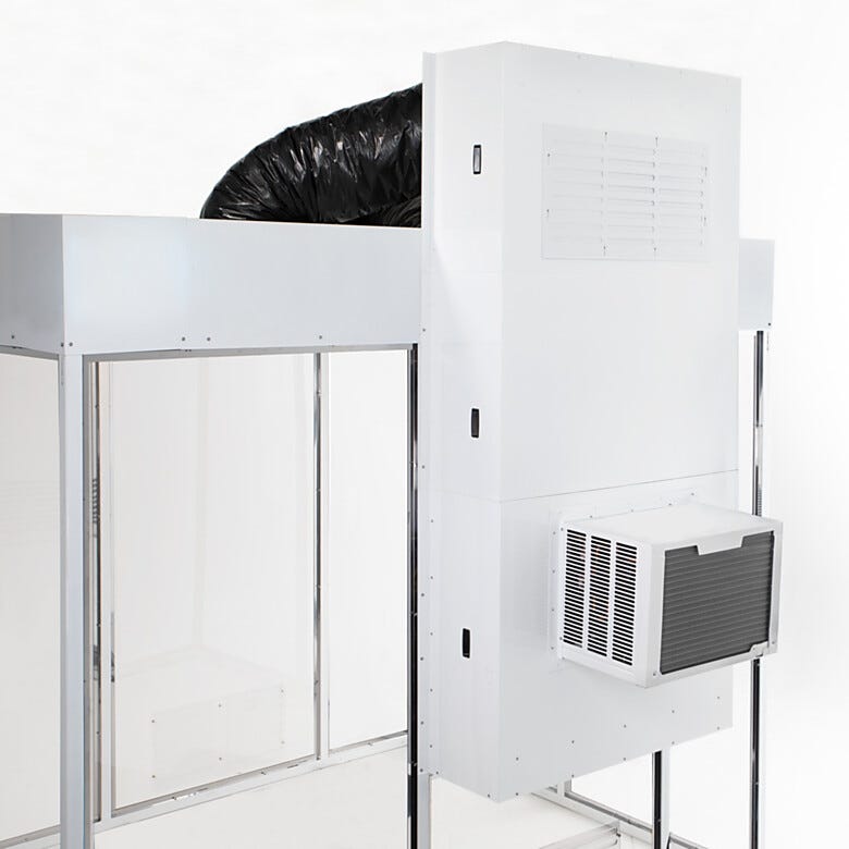 ValuLine® air conditioning unit connected to a cleanroom's fan filter units  |  6600-14 displayed