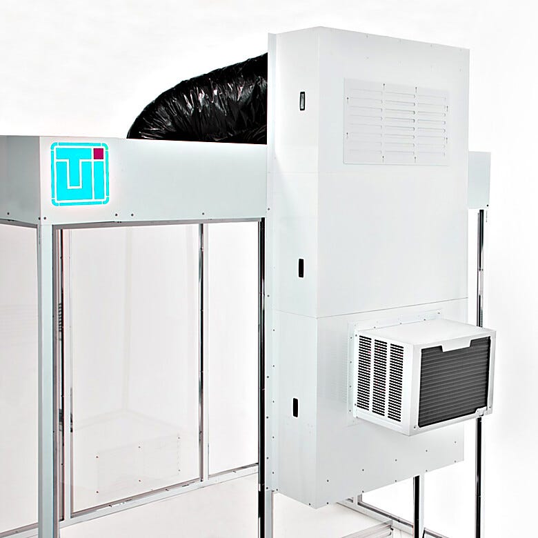 ValuLine® air conditioning unit connected to a cleanroom's fan filter units  |  6600-14 displayed