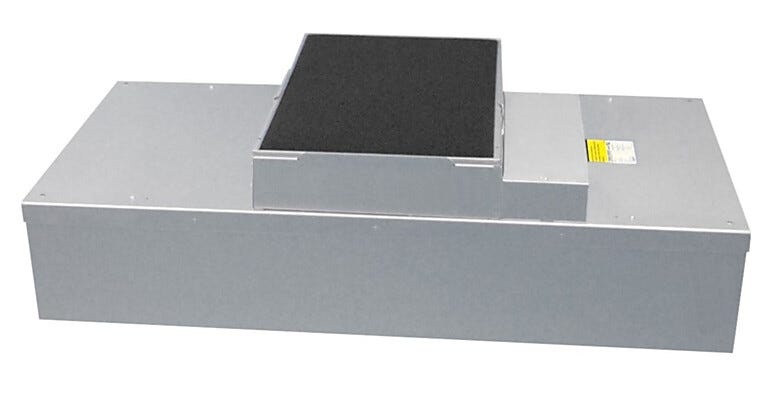 2' x 4' aluminum fan filter unit with HEPA filter and energy-efficient, smart EC motor with network connection for cleanrooms  |  6601-24-H-EC-CF displayed