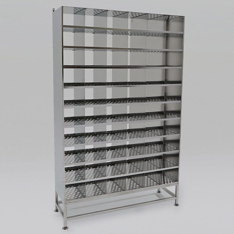 Stainless Steel Perforated Multifunctional Storage System | 9600-03D displayed