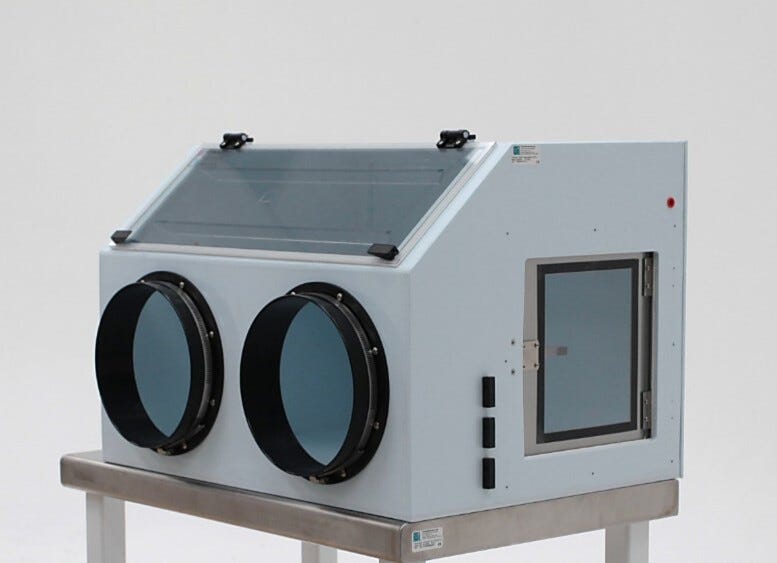 Polypropylene ValuLine® Portable Glovebox provides a clean, low-humidity, chemical-resistant environment | 3308-54 displayed