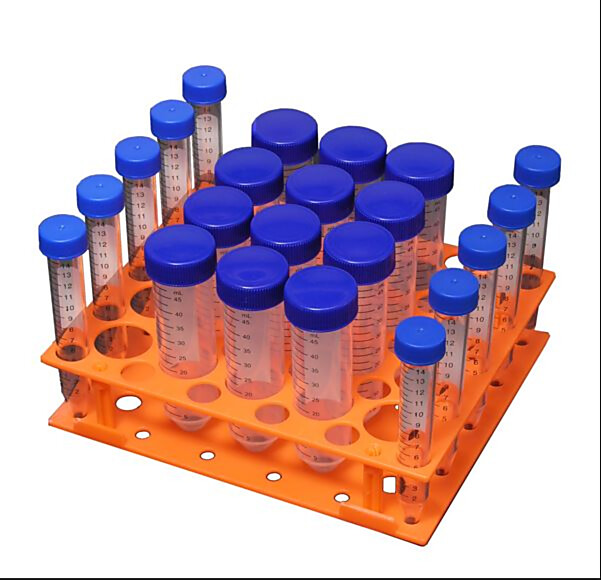 H1000-MR-1550 Magic Clamp Tube Rack combination rack for 20 x 50 ml and 30 x 15 ml tubes by Benchmark Scientific compatible with Incu-Shaker and Orbi-Shaker mod  |  2817-07 displayed