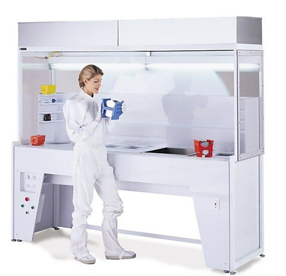 Shown: Narrow Profile Hood with optional wet station | 1690-95 displayed