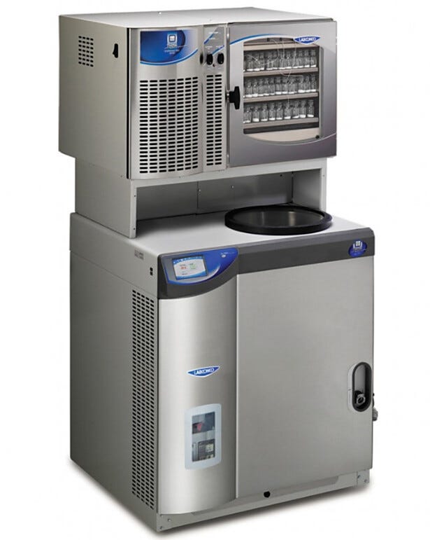FreeZone 6L Console -50C Freeze Dryer by Labconco with Stoppering Tray lyophilizes aqueous samples of moderate or large loads  |  6923-56A displayed