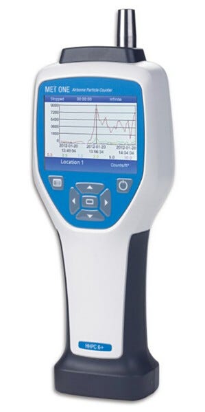 Handheld particle counter. Product details may differ.  |  1505-50 displayed