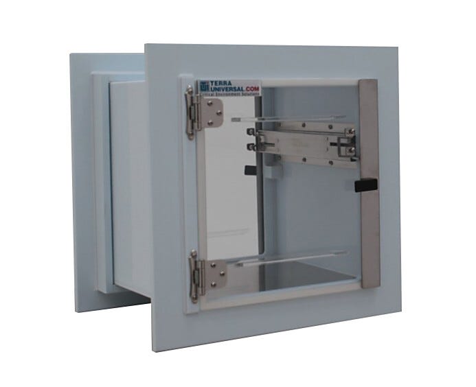 Allows clean transfer of parts in and out of controlled environments (Interlock sold as option)  |  2634-01A displayed