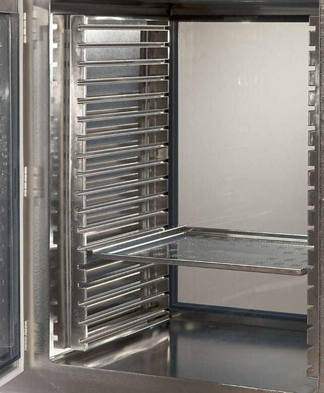 Racks shown mounted in pass through. Shelf sold separately. | 1993-40A displayed