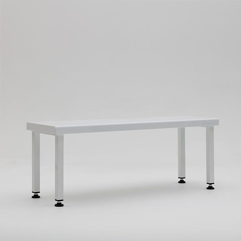 ISO 8 powder-coated steel free-standing gowning bench  |  1530-38 displayed