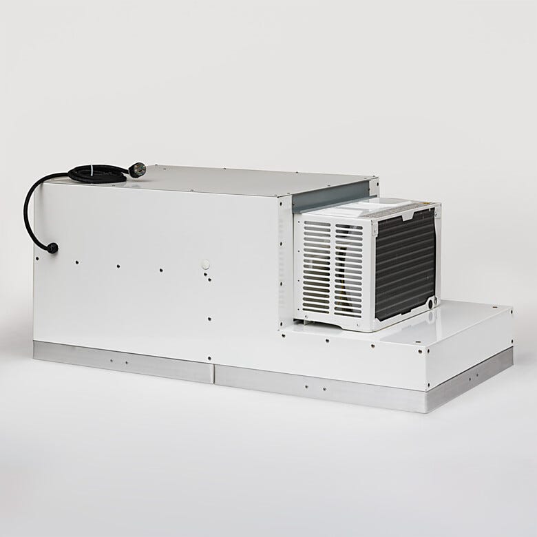 Terra's Smart® ECM Air Conditioning Fan Filter Unit provides recirculating air conditioning to without disrupting positive pressure laminar flow rooms. | 6611-13 displayed
