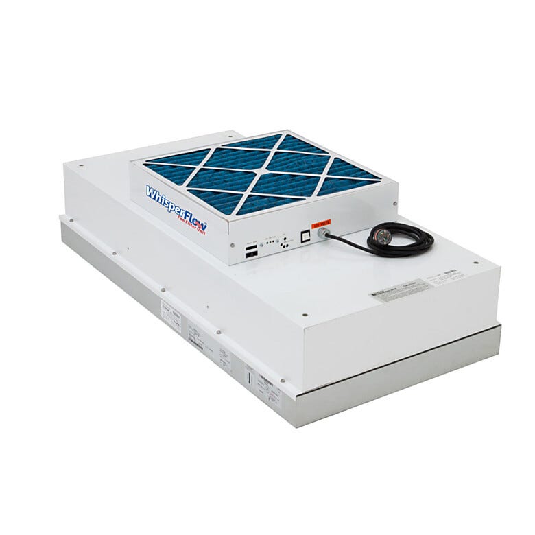 Smart WhisperFlow® Fan Filter Units feature electronically commutated motors for energy efficiency, quiet operation and remote speed control  |  6601-24B-HR-EC displayed