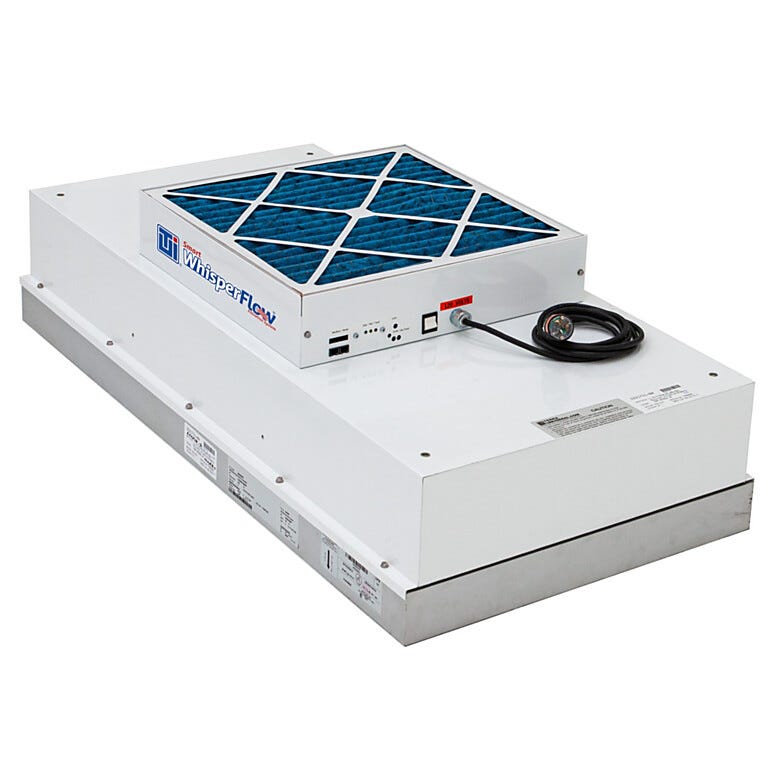 Smart WhisperFlow® Fan Filter Units feature electronically commutated motors for energy efficiency, quiet operation and remote speed control | 6601-24B-HR-EC displayed
