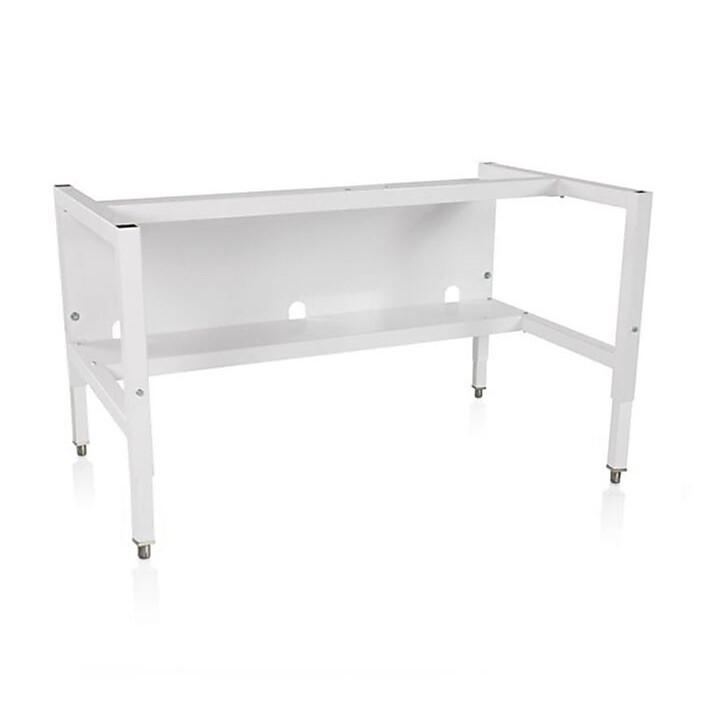 Welded and Non-Welded Telescoping Base Stand with Leveling Feet and Shelf by Labconco compatible with Logic BSCs manufactured after September 2024
