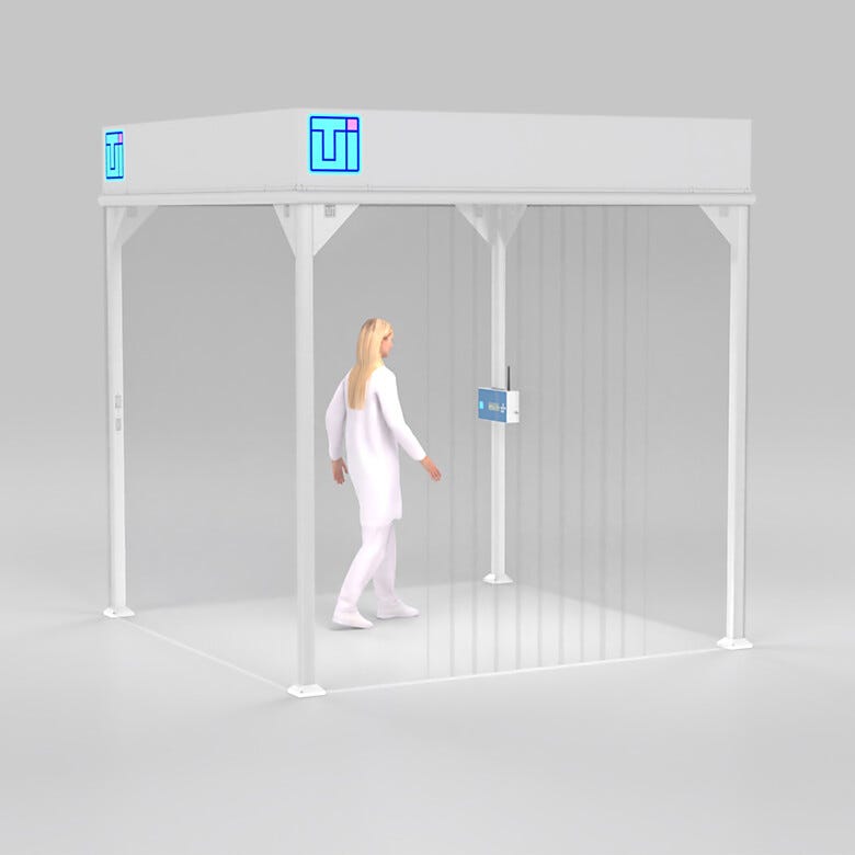 ValuLine® softwall modular cleanrooms make contamination control accessible and affordable, adapting to virtually any facility layout  |  6600-66A-VL-0808 displayed