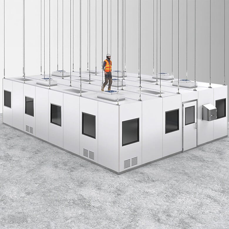 Terra's BioSafe® Ceiling Panels are fully walkable, self-spported or suspended from facility ceiling.