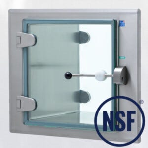 BioSafe® CleanMount® Pass-Through Chambers with Frameless Glass Doors