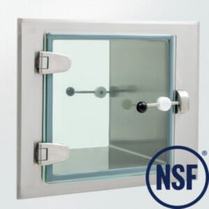 BioSafe® CleanMount® Pass-Through Chambers with Frameless Glass Doors