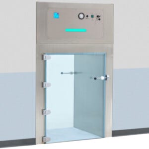 Smart® BioSafe® CleanMount® Pass-Throughs with Recirculating HEPA/ULPA Filtration and Frameless Glass Doors