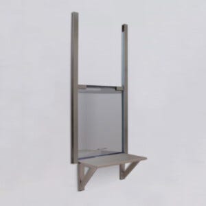 Vertical Sliding Pass-Through Convenience Windows
