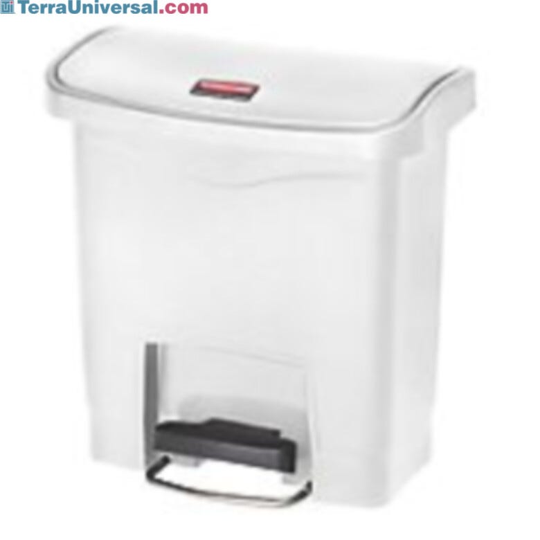 4 Gal. White Step-On Container  |  1457-06A displayed