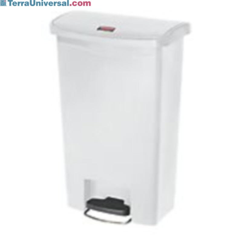 13 Gal. White Step-On Container  |  1457-17A displayed