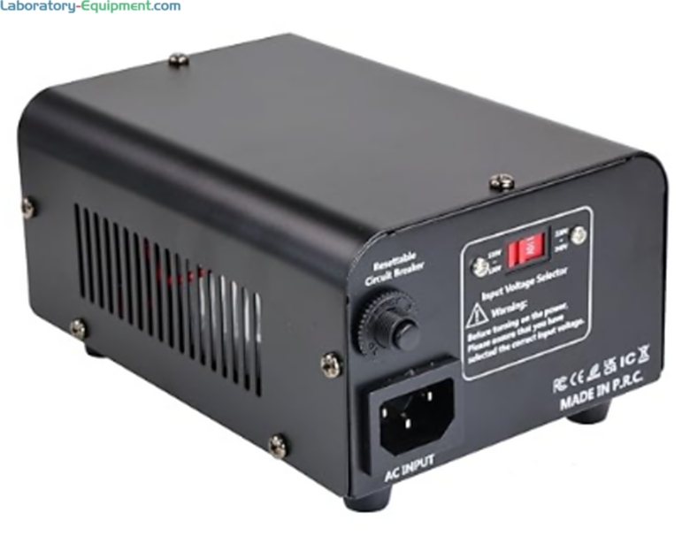 Step-down voltage converter for IonBar or Ionizing Air Gun; converts 240VAC input to 120VAC output, includes thermal protection, overload protection, and reduce  |  2005-09C-220 displayed