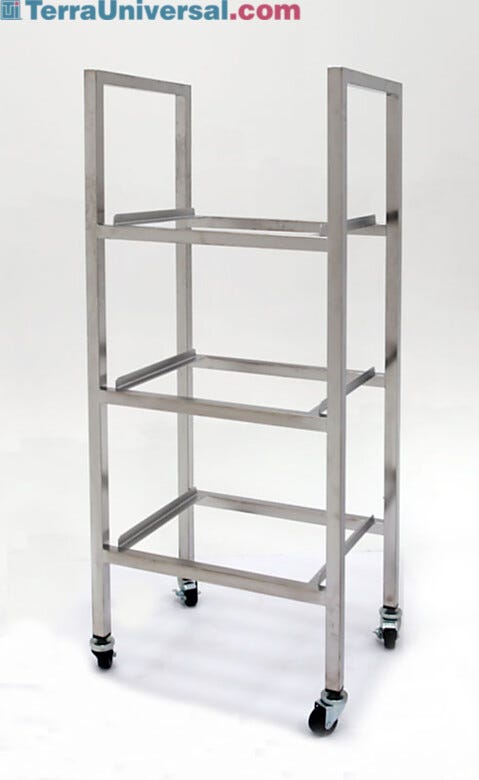 All-welded stand for use with Series 100 SS Desiccators  |  1610-39 displayed
