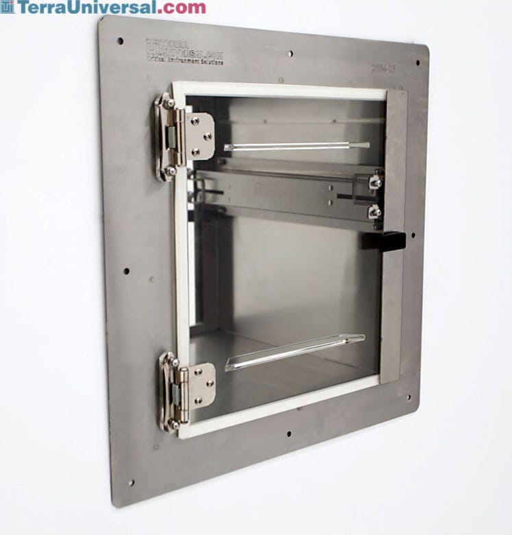 Allows clean transfer of parts in and out of controlled environments (Interlock sold as option)  |  2634-42A displayed