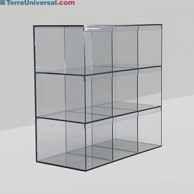 Static-dissipative PVC 9-Cubby Wafer Boat Organizer 16