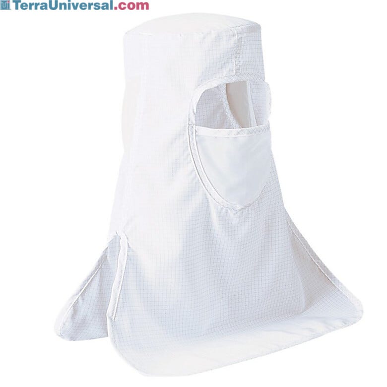 Uniform Technology features a Taffeta hood with built in face mask, available in Navy or White colors | 4953-12A displayed
