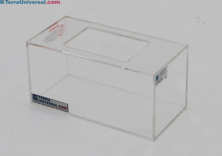 Acrylic Cleanroom Hat Dispenser  |  4950-99 displayed