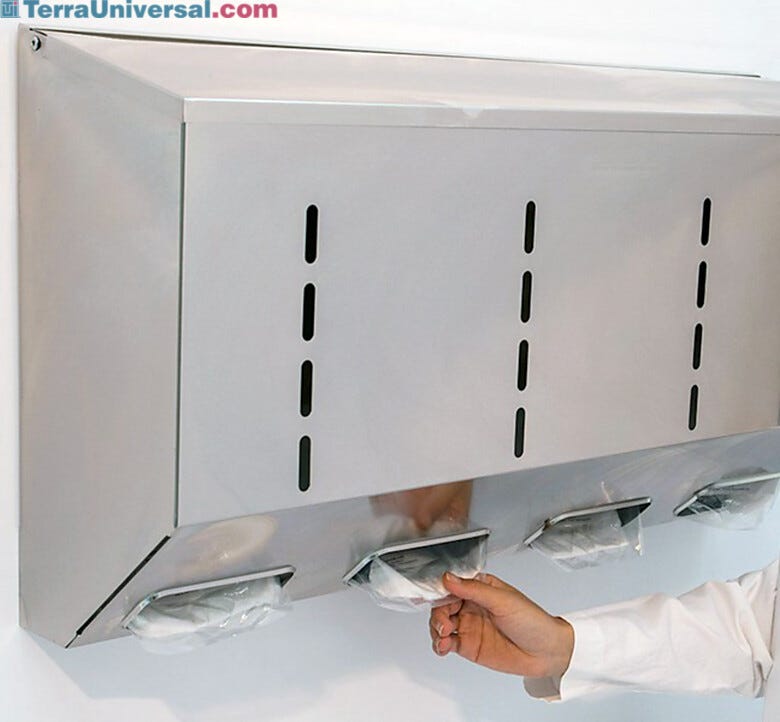 Bouffant Loaded 4 Chamber Dispenser  |  4952-86-2-316 displayed