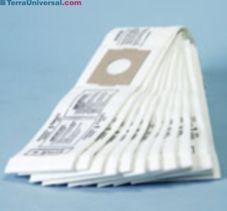 Motorized shoe cleaner dust bags | 1784-01A displayed