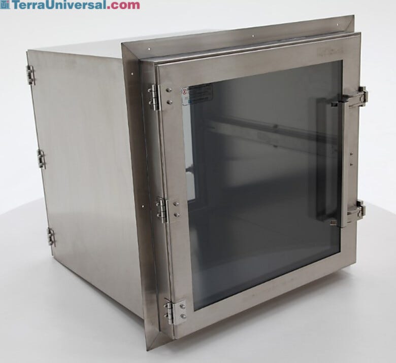 Simplifies contamination-free transfer of materials between classified spaces | 2636-06D displayed
