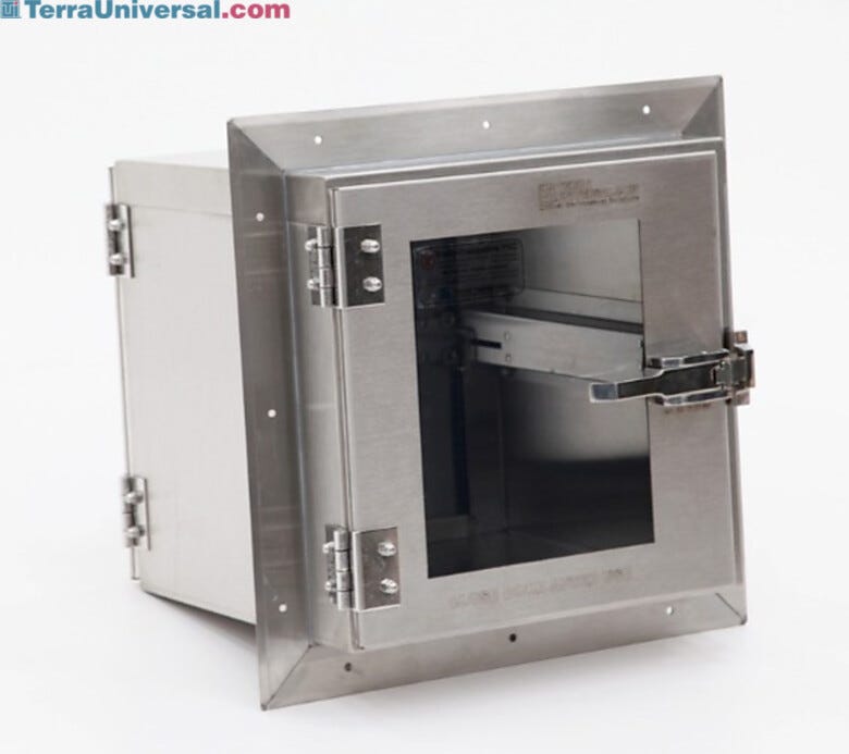 Reduces contamination by providing a clean way to transfer equipment  |  1992-09D displayed
