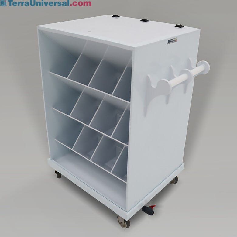 Polypropylene Chemical Transport Carts for Safe Transport with Spill Containment Area  |  3401-31 displayed
