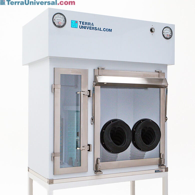 BioSafe® glovebox isolator with 10