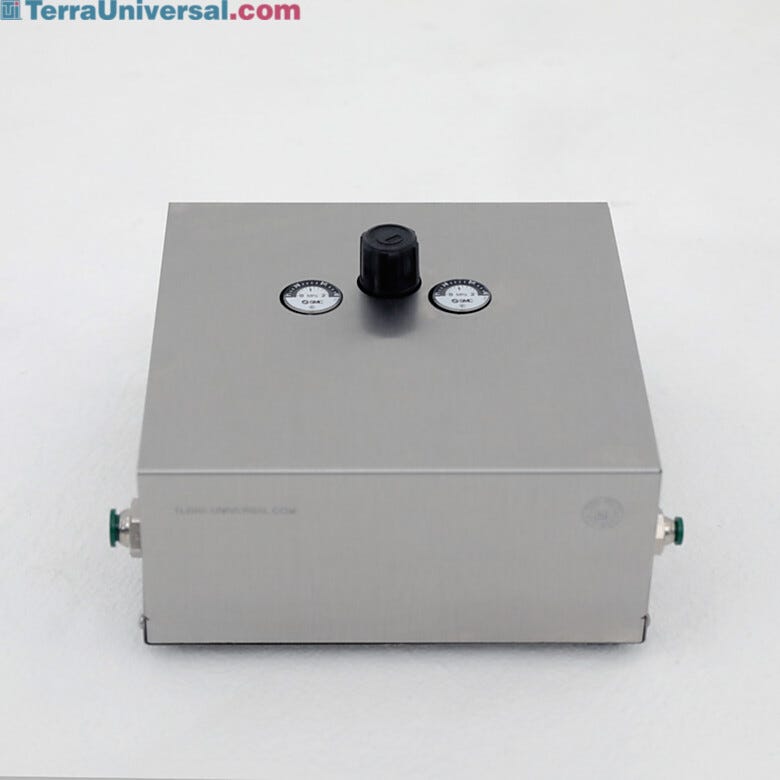 Pressure booster regulator module; connects between nitrogen generator and gas cylinder; adjustable pressure increase 2x-4x; 10