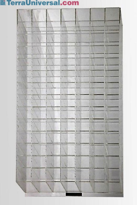 ValuLine® acrylic 98 compartment Safety Glasses holder  |  4951-05A displayed